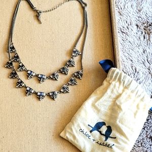 Two-row collar necklace